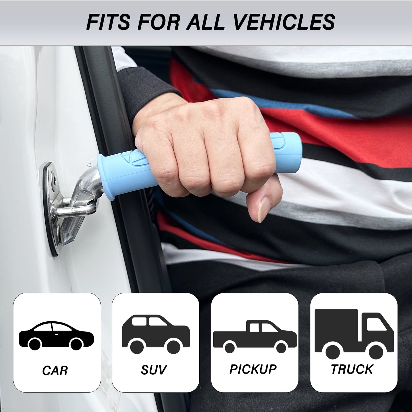 Asa de Apoyo para Coche Portátil Antideslizante 204 kg Universal