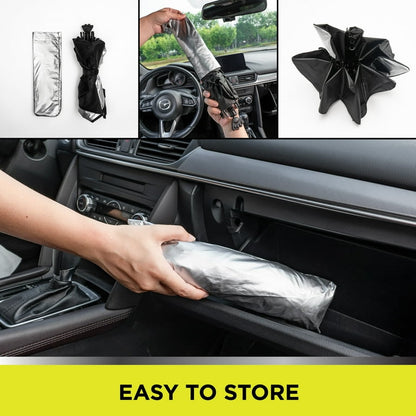 Parasol Parabrisas Auto Drive Tipo Paraguas Plegable UV 142 cm