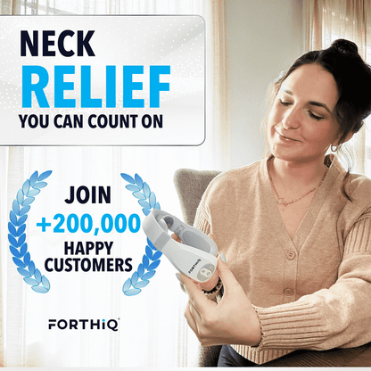 Masajeador de Cuello FORTHiQ Inalámbrico con Calor y 15 Niveles
