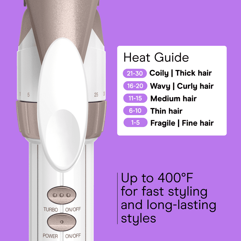 Rizador de Cabello Conair 1" Cerámica con Ajuste de Temperatura