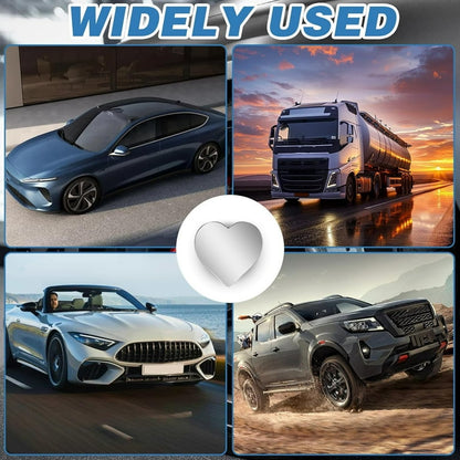 Espejos Punto Ciego Auto 4 Pack Convexos Adhesivos Forma Corazón