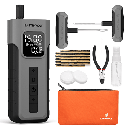 Inflador de Neumáticos Portátil ETENWOLF 150 PSI con Batería