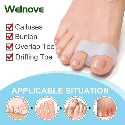 Separadores de Dedos Welnove 12 Pack Gel para Juanetes y Dolor