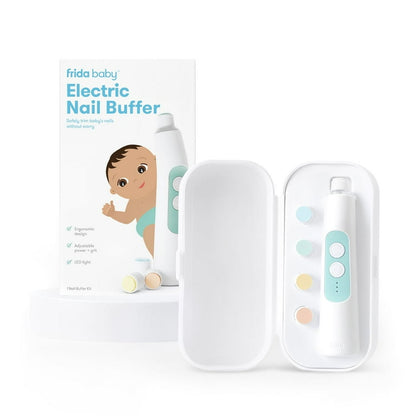 Limador Eléctrico de Uñas Frida Baby con Luz LED y 4 Cabezales