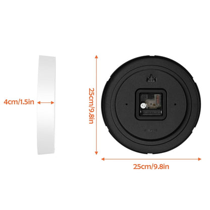 Reloj de Pared Oumilen 25 cm Silencioso Blanco Diseño Minimalista