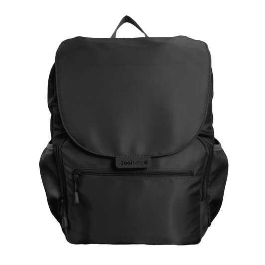Mochila Pañalera Jool Baby Relay Negra con Cambiador y Bolsillos